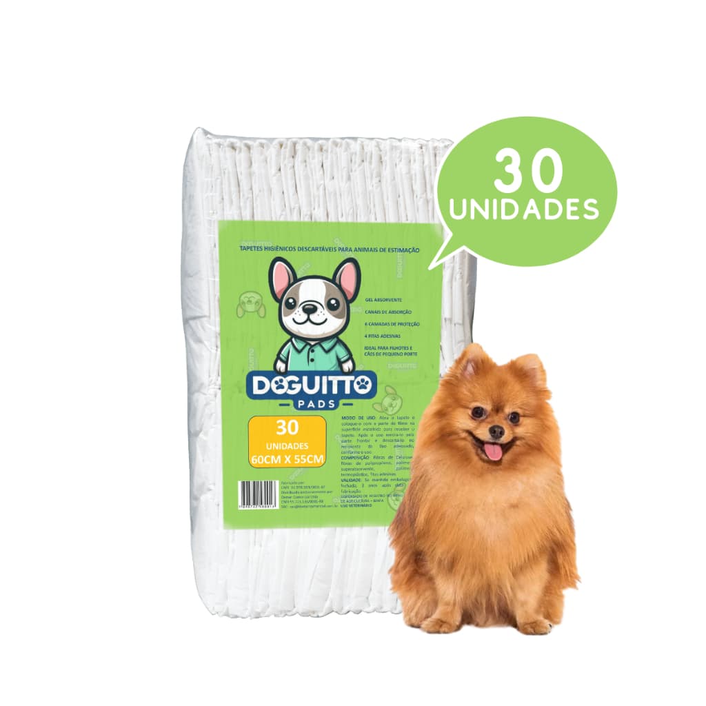 Tapete Higiênico Doguitto Pet Absorvente Antissuja Ideal para Cães Filhotes Anti Sujeira Descartável