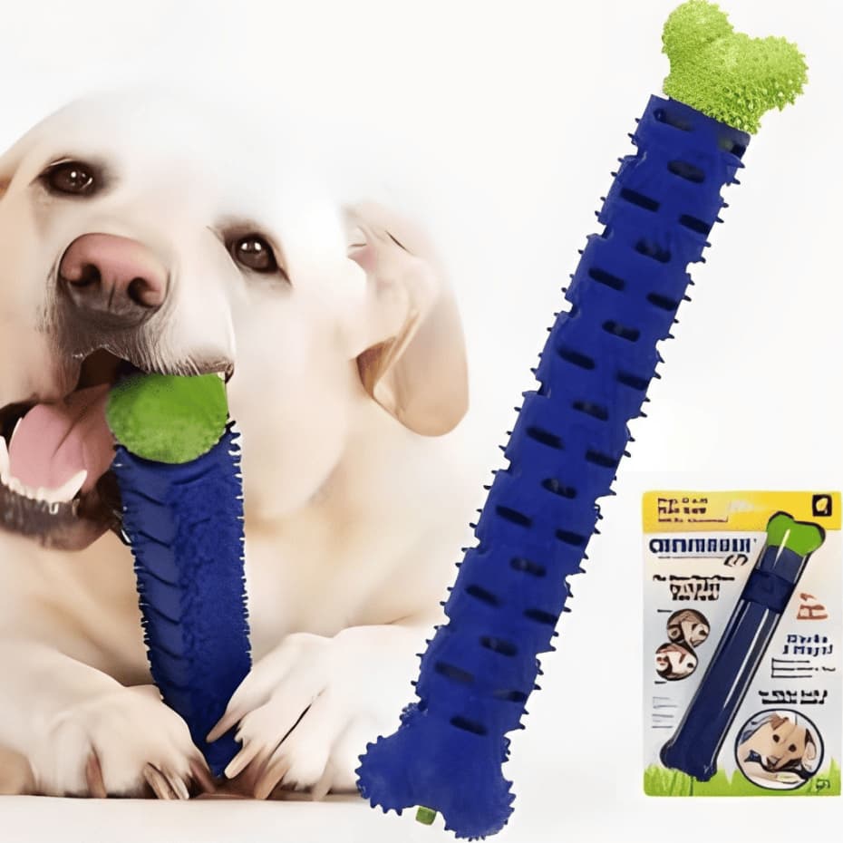 Mordedor Osso Removedor de Tártaro Pet 3 Em 1 Para Cães E Gatos Escova Dentes e Massageia Gengiva