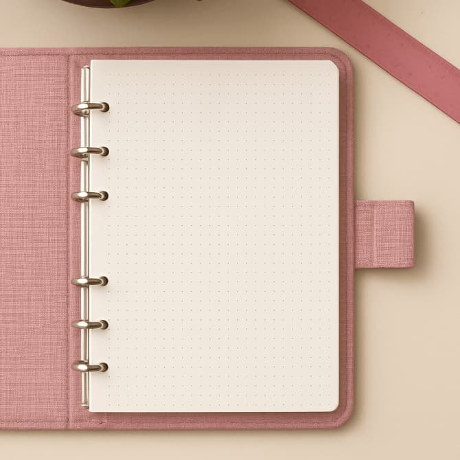 Kit 120 Folhas Pólen Pontilhadas A5 6 Furos