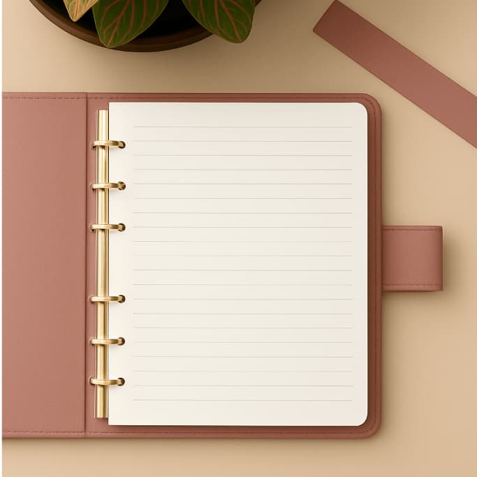 Kit 120 Folhas Pólen Pautadas A5 6 Furos