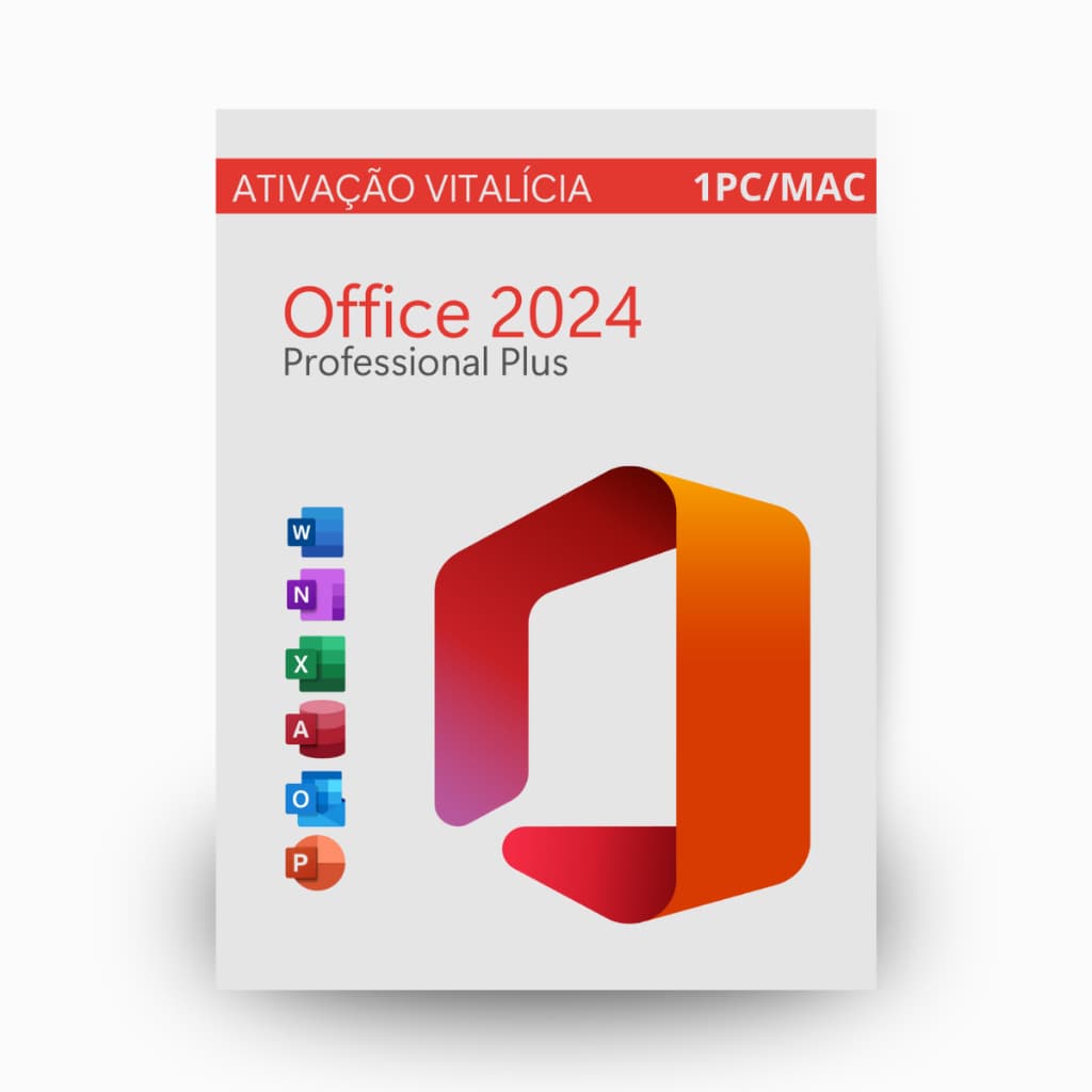 Microsoft Office 2024 Professional Plus | Cartão de ativação Original| Entrega Fisica|