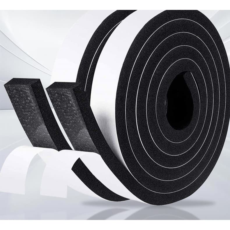 【2mm/4mm/6mm】Veda Fresta Portas e Janelas 10m Preto, - Anti Ruído, Isolante Térmico, Impermeável, Barreira Insetos