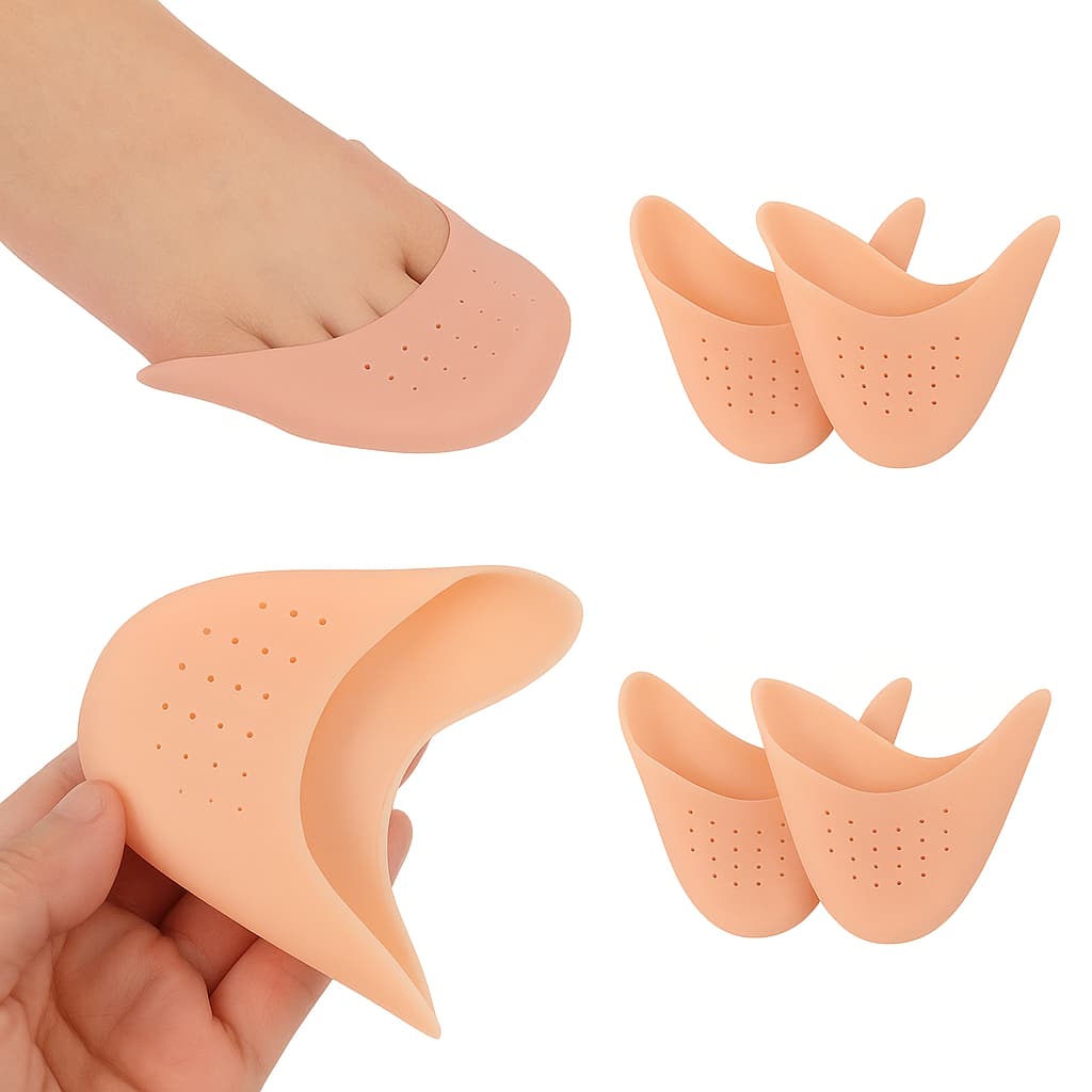 Protetor Palmilhas De Dedos Ponteira Biqueira Silicone Salto Sapato Alívio Da Dor