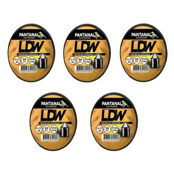 500 unidades PantanaI 5,5 mm 5 caixas