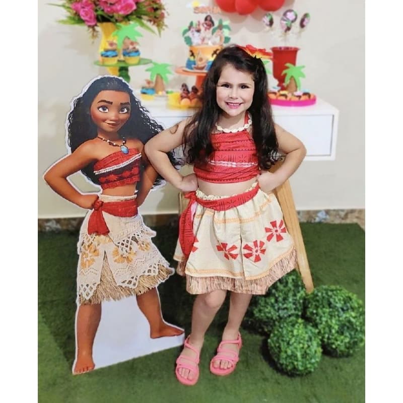 Roupa Moana e Colar/ Fantasia Moana / Moana e Colar