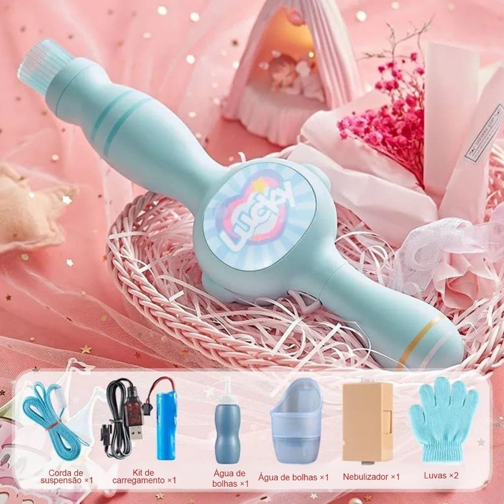 Varinha de Fumaça com Bolhas - Efeito Visual para Festas