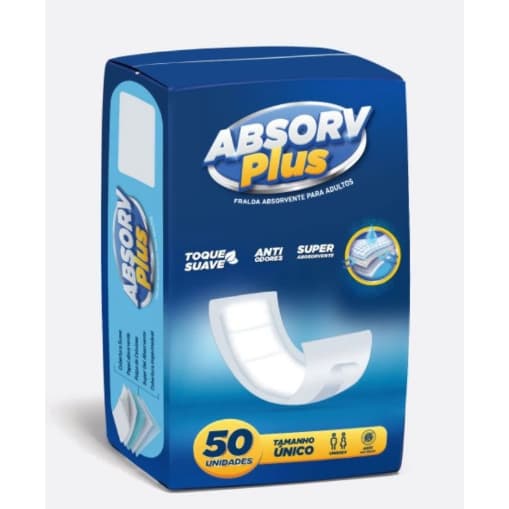 Absorvente Geriátrico Absorv Plus | 50 unidades | Antio odor, Incontinencia