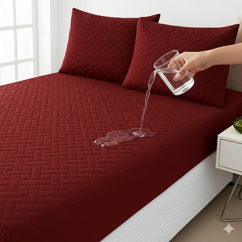 Kit 3 peças Protetor de Colchao Impermeavel Casal Queen Solteiro Elastico em Toda a Volta Macio