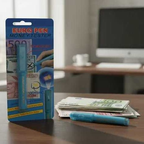 Caneta Testadora de Dinheiro 2 em 1: Detecte Notas Falsas com Confiança!