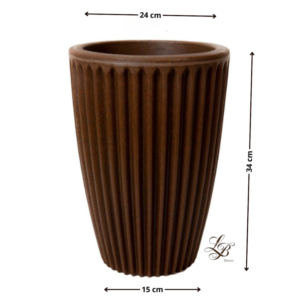 Vaso para Planta em Polietileno Coluna Romana P para decoração interna e externa