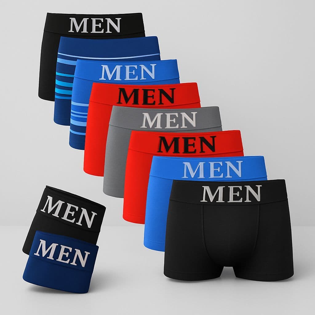 Kit 10 Cuecas Adulto Boxer Box Microfibra Sem Costura