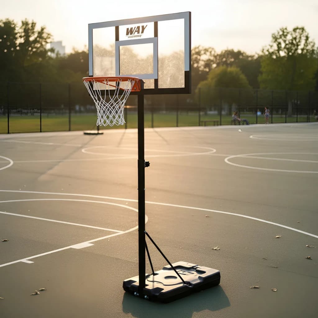 Cesta de Basquete Regulável até 3,05m – Aro 45 Oficial e Base Reforçada