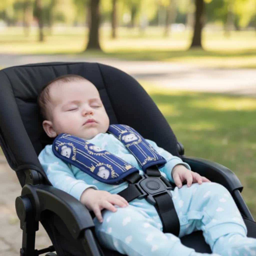 Protetor de Cinto Segurança Para Bebê Conforto e Carrinho Acolchoado