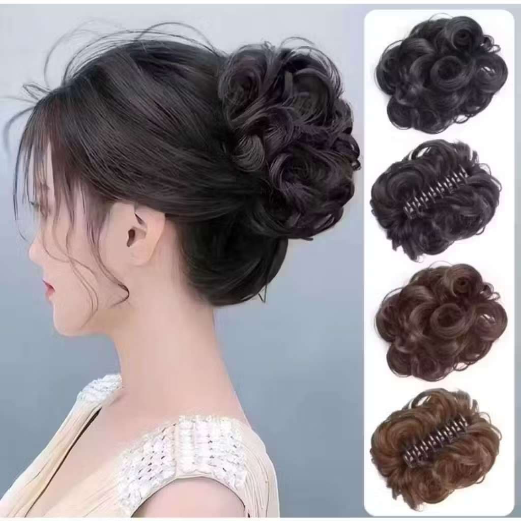 Peruca De Grampo De Cabelo Coreano-Realista De Aparência Natural Para Mulheres , Acessório Invisível