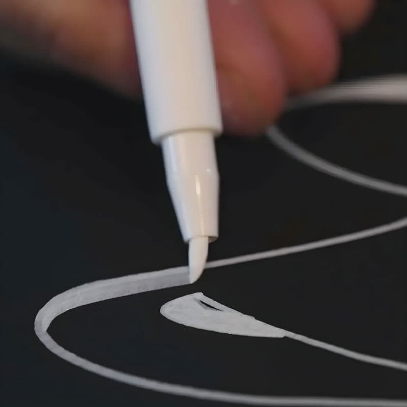 Caneta De Tinta Branca, Criativas De Desenho E Marcação Para Arte , Escola, Trabalho De Design