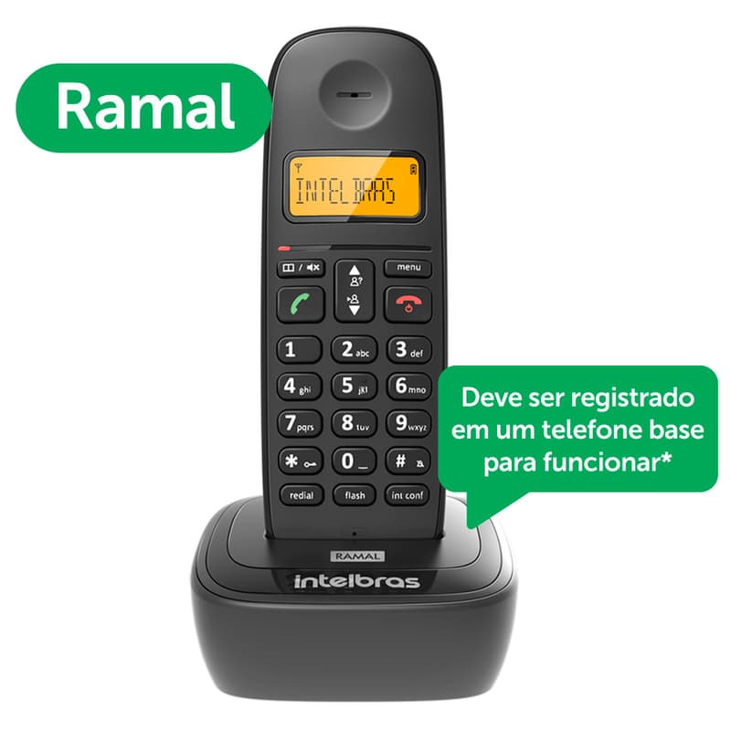Ramal sem fio Intelbras TS 2511 Para Telefone TS 2510 Intelbras