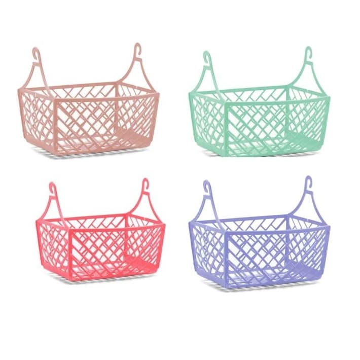 Cesto Para Prendedores Pregadores de Roupa Com Gancho Para Pendurar Móvel