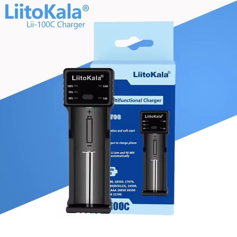 Carregador de Bateria Liitokala Lii-100C