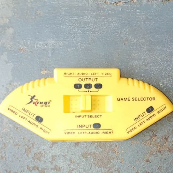 seletora de áudio e vídeo para game