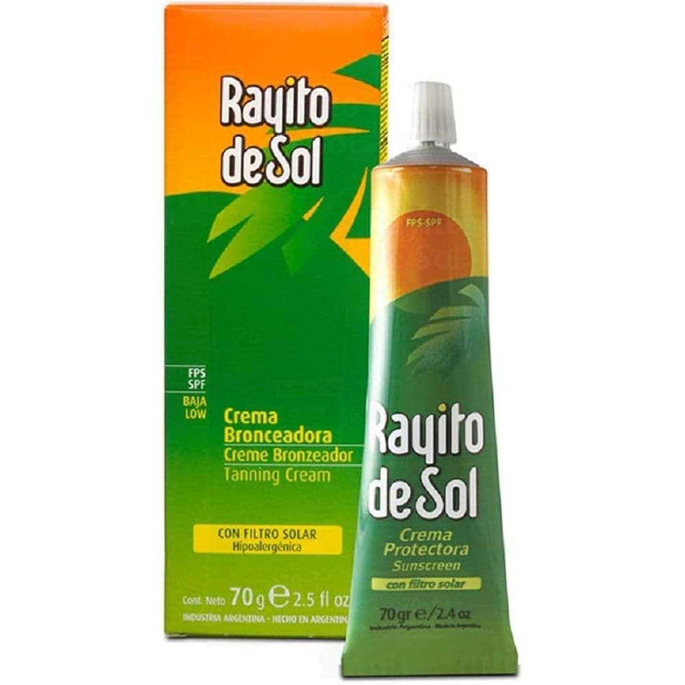 BRONZEADOR RAYITO DE SOL CREME 70 GR FPS 8 UVA3