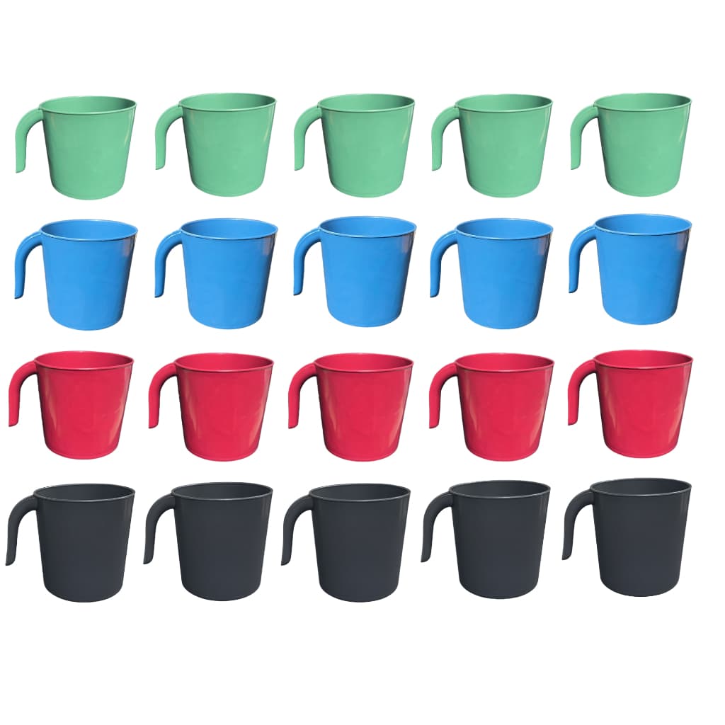 Kit Até 100 Canecas de Plástico Empilhável P/ Festas Crianças Merenda Cantina Escola