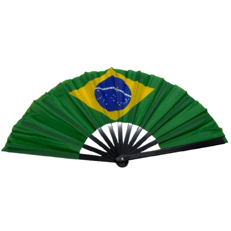Kit c / 1  / 2 / 3 / 4 Leque Brasil ou Cristo RJ 63cmX 33cm