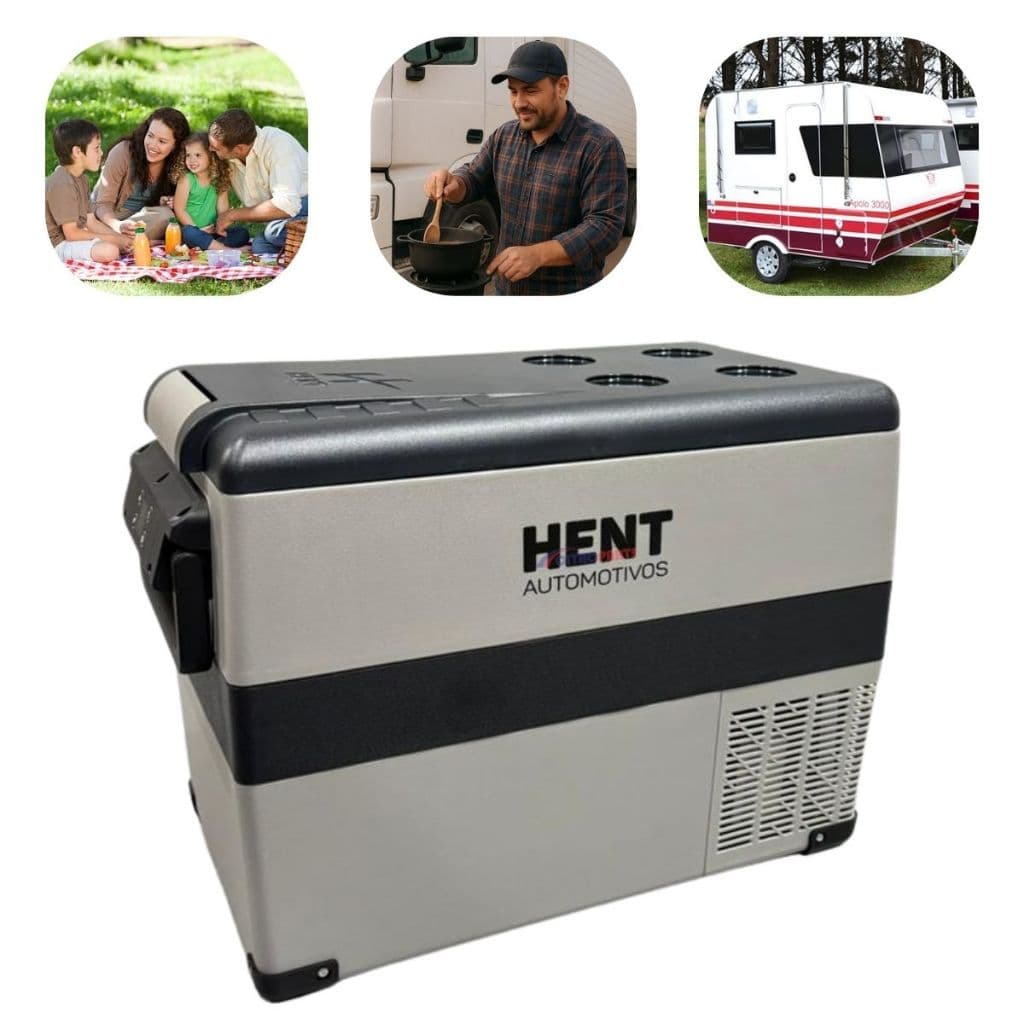 Geladeira Portátil 42 Litros Quadrivolt Para Caminhão Van Trailer Carro Camping Motorhome Micro-Ônibus