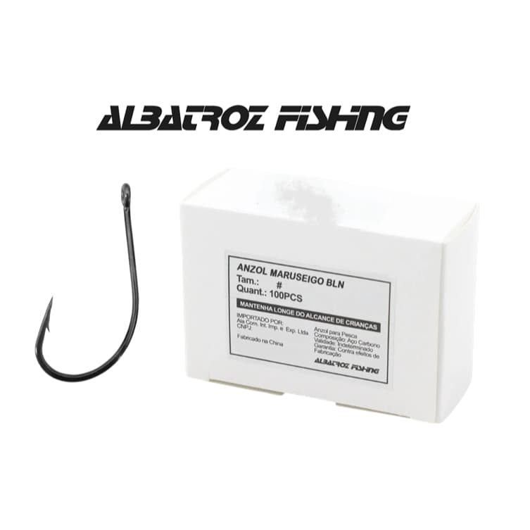 Anzol Maruseigo Black Albatroz Caixa c/ 100 Unidades - Varios Tamanhos