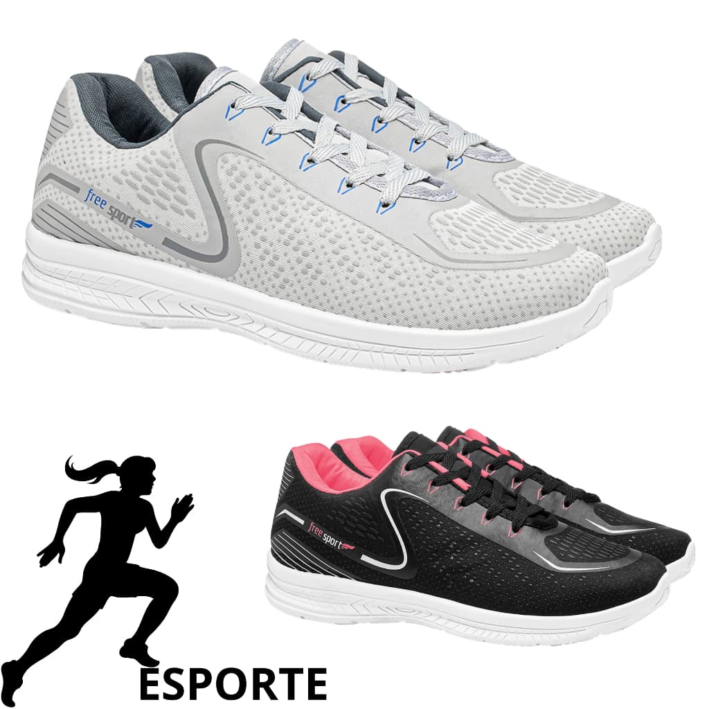Kit Tenis Feminino Esporte Leve Corrida