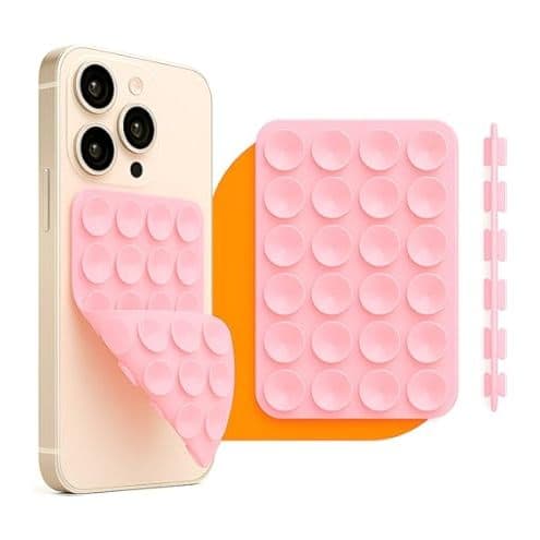 Suporte de Silicone com Ventosa para Capinha de  Celular IPhone e Android