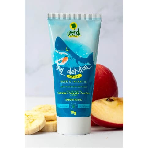 Gel Dental Infantil Verdi Natural 70g Primeiro Dentinhos Bebe