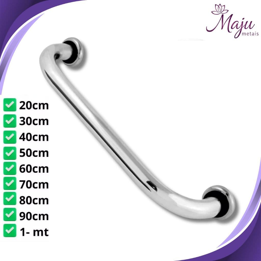 ALÇAS DE APOIO DA BANHEIRO DE 20CM ATÉ 1 METRO ALUMINIO CORRIMÃO