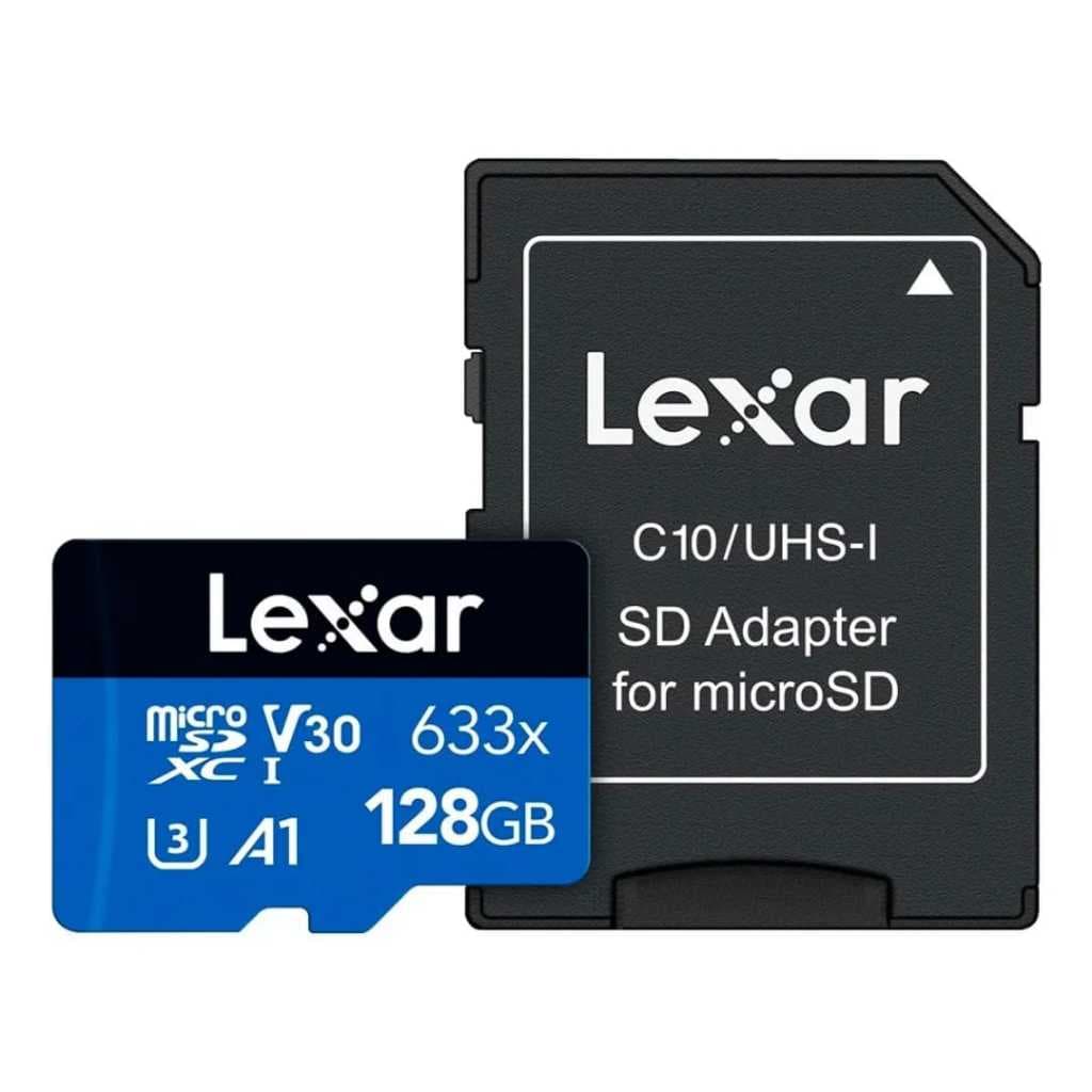 Cartão de memória Lexar MicroSD 32GB/128gb High-Performance 633x Adaptador SD