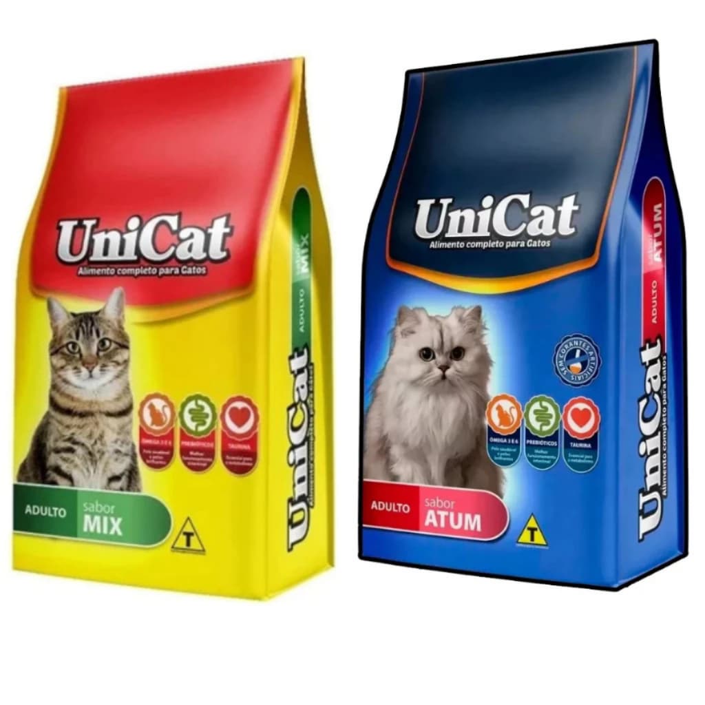 Unicat Ração Gatos Adultos Atum e Mix 10,1kg