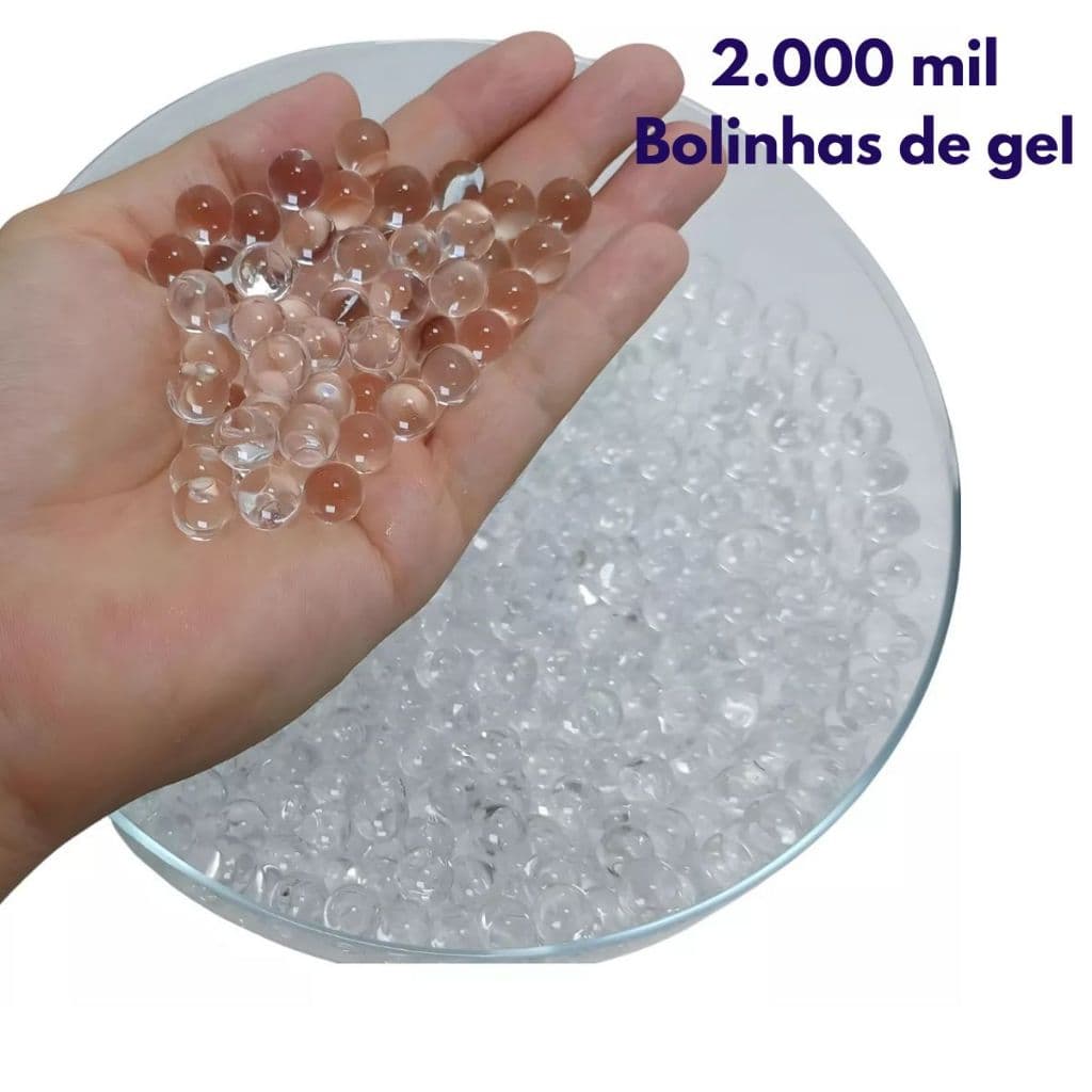 2000 Bolinhas De Gel Transparentes que Crescem na água Hidrogel Decoração Vaso Planta Anti Stress