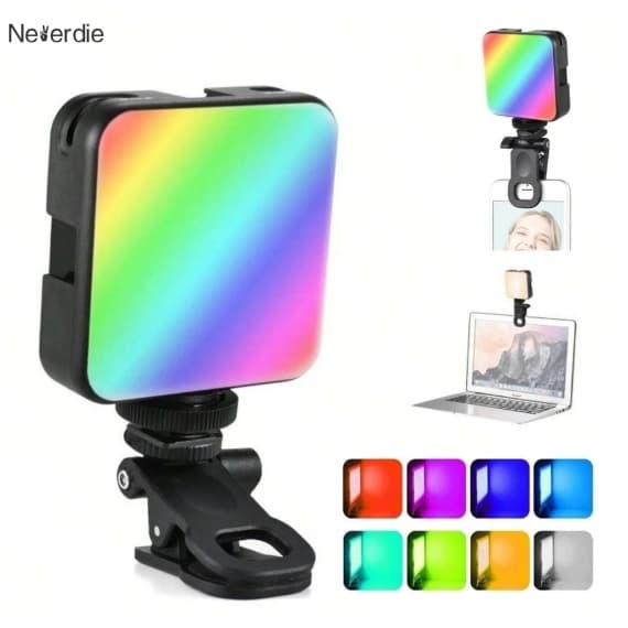 Mini Fotografia Luz RGB /Branco De Preenchimento Panel led / Móvel Câmera /Vídeo /Tiro Ao Ar Livre /Suave Luz /Portátil