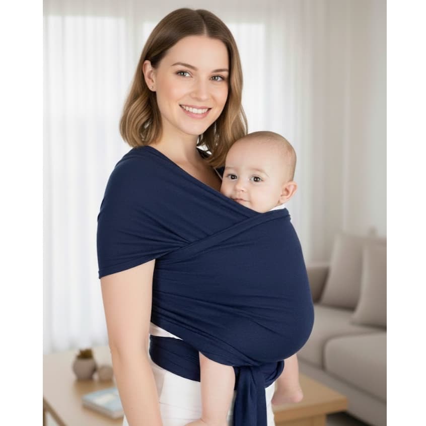 Carregador de Bebê Sling 100% Algodão | Mamãe Canguru Confortável e Seguro para o Dia a Dia