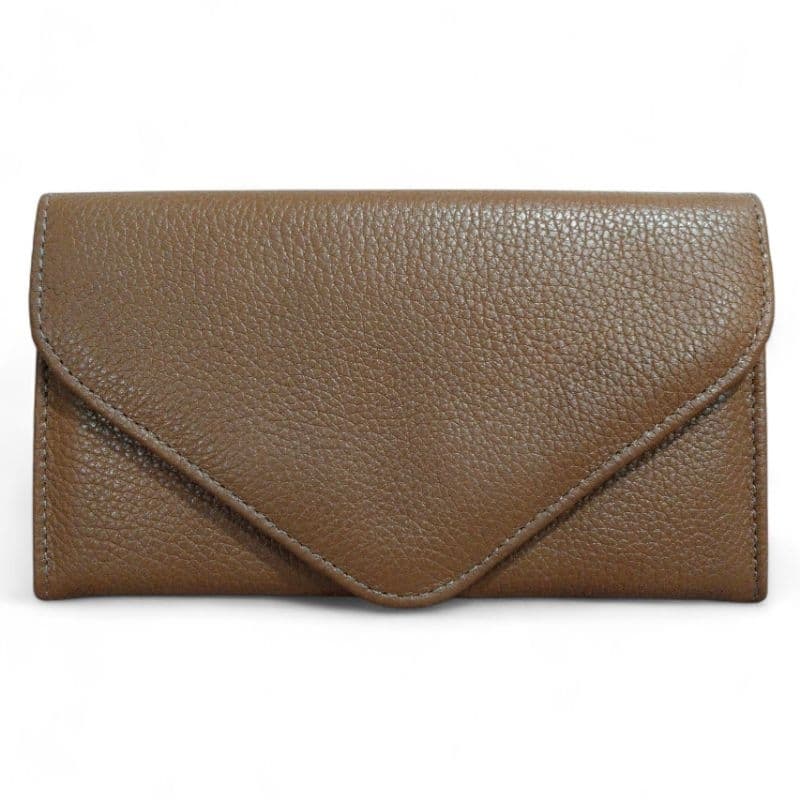 CARTEIRA GRANDE ESPAÇOSA FEITA EM COURO LEGÍTIMO PORTA CARTÕES DOCUMENTOS CÉDULAS MOEDAS DE MÃO OU BOLSA ENVELOPE IMÃ.