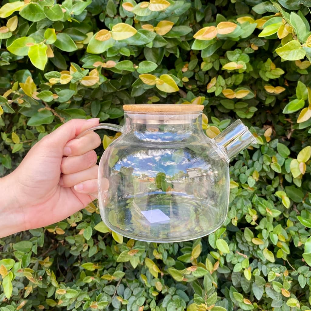 Jarra e Bule de Vidro com alta resistência a calor e super elegante Âmbar