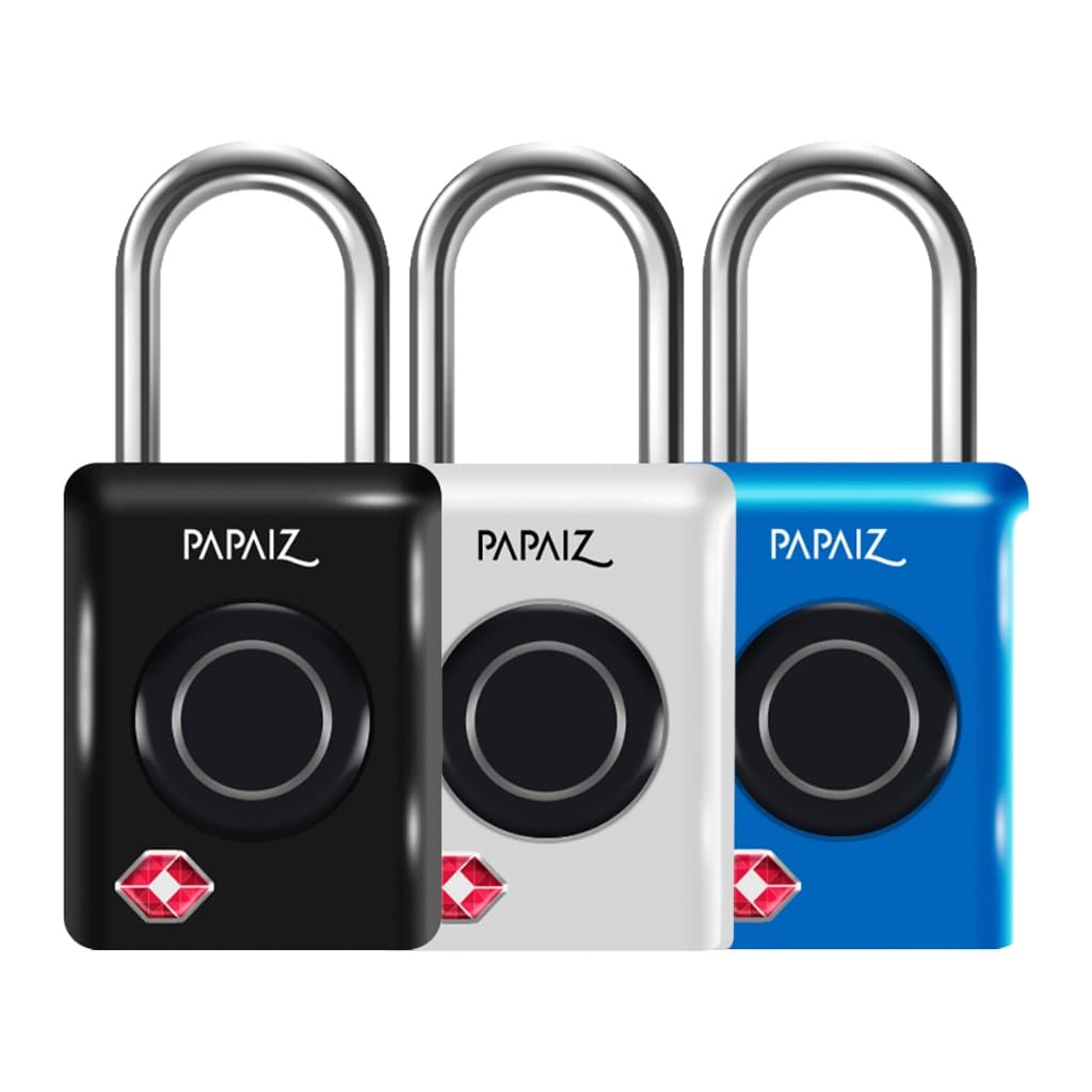 Cadeado Digital com Biometria e Senha Inteligente Recarregável TSA 35B - Papaiz