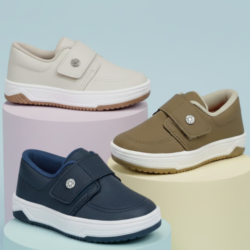 Sapatênis Mocassim Infantil BB Kidy Social Menino Resistente