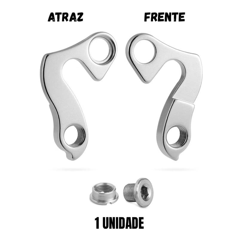 Gancheira Quadro Bicicleta Viking Tuff 25 30 35 (REFORÇADA) Alumínio 7075 Gios/Hupi Naja Tsw