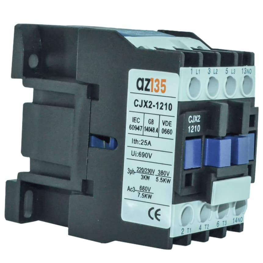Chave Contatora Contatora Tripolar 12a Lc1 - D1210m7 3p + 1 N/a 220v Três Polos