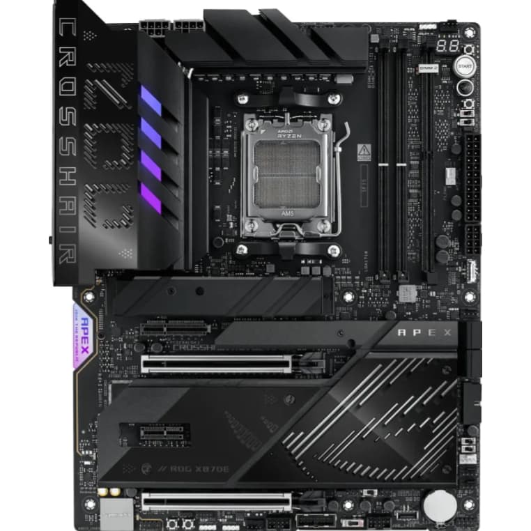 Placa Mãe Asus Rog Crosshair X870e Apex Am5 Amd Lga 1718 Preto