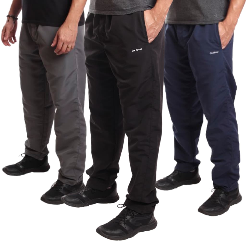 Kit 3 Calças Tactel Ox Silver - 290