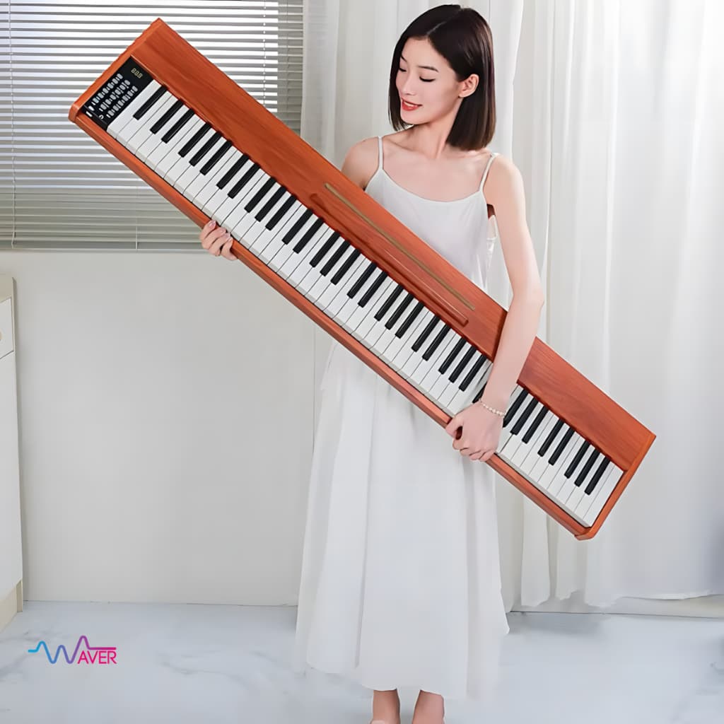 Piano Digital Bivolt 88 Teclas Com Suporte e Pedal Teclas Responsivas