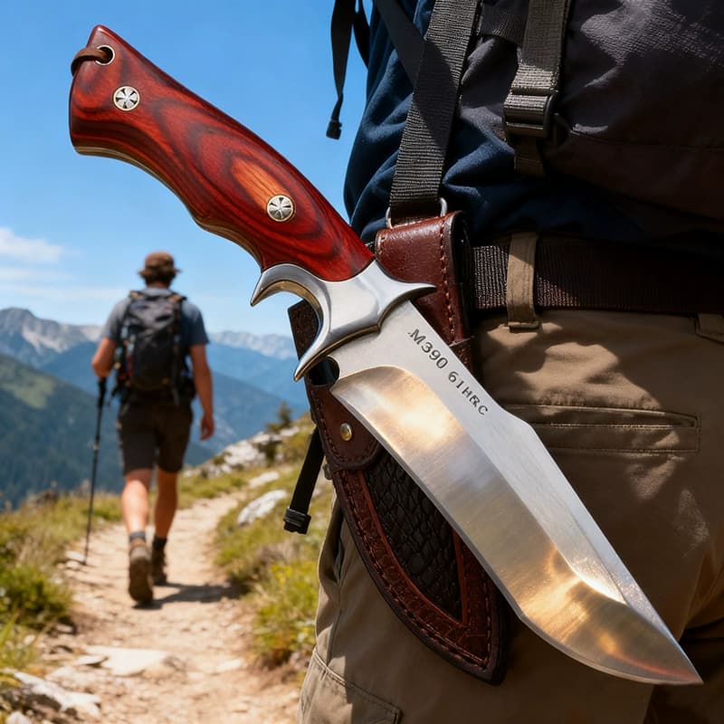 Faca de Cozinha Para Churrasco Profissional Luxo Cutelo Forjado Rustico Frutas Desossar Camping