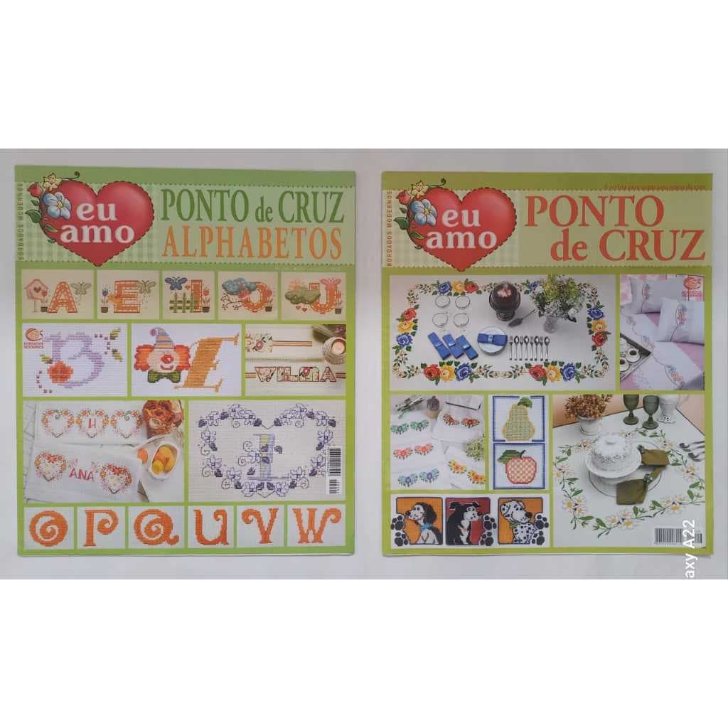 MONOGRAMAS Kit 2 Revistas EU AMO - Especial ALFABETOS