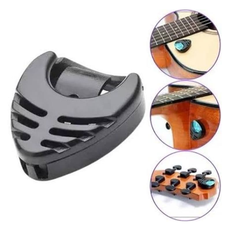 Kit 5 Porta Palhetas Cor Preta – Case Compacto para Violão/Guitarra – Armazena Múltiplas Palhetas – Leve e Prático