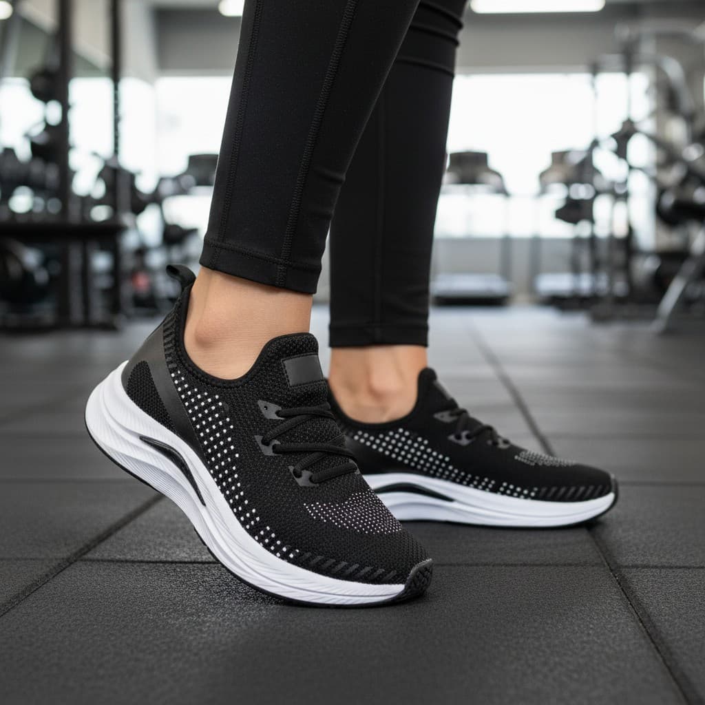 Tênis Feminino Para Academia e Caminhada Leveza Aderência e Design Moderno